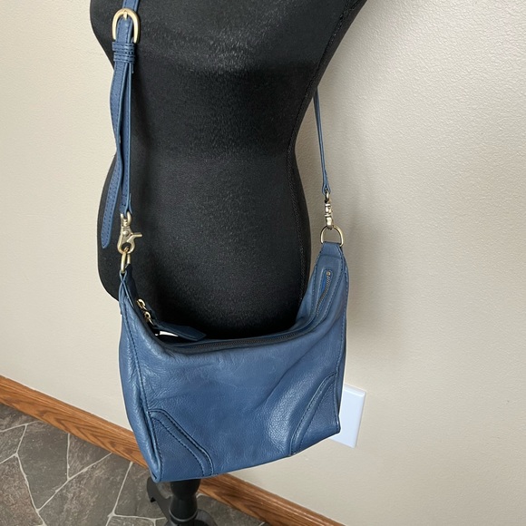 Foley + Corinna Blue leather crossbody purse - Picture 6 of 15